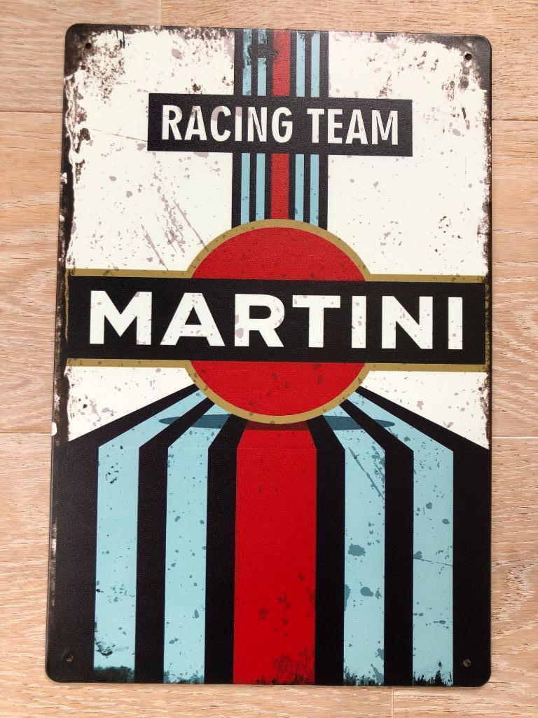 Plaque murale en métal au look vintage MARTINI RACING TEAM -, Enlèvement ou Envoi, Neuf, Panneau publicitaire