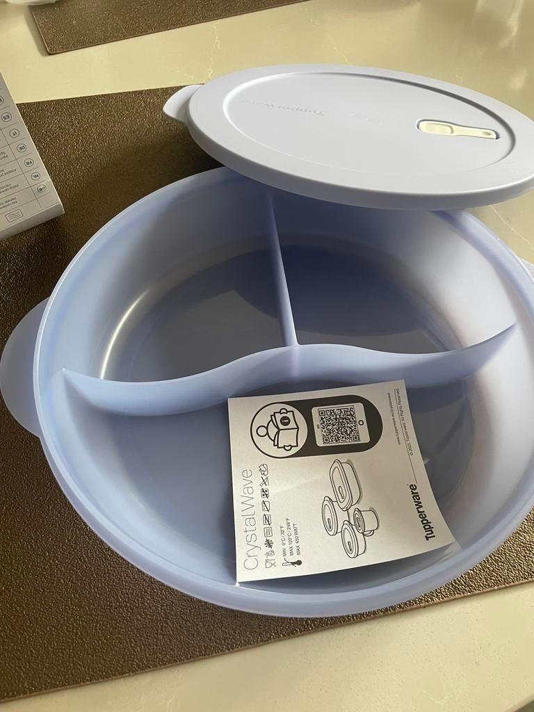 Crystal wave vakjesbord, France, Tupperware, Blauw, Info@tupperware.fr