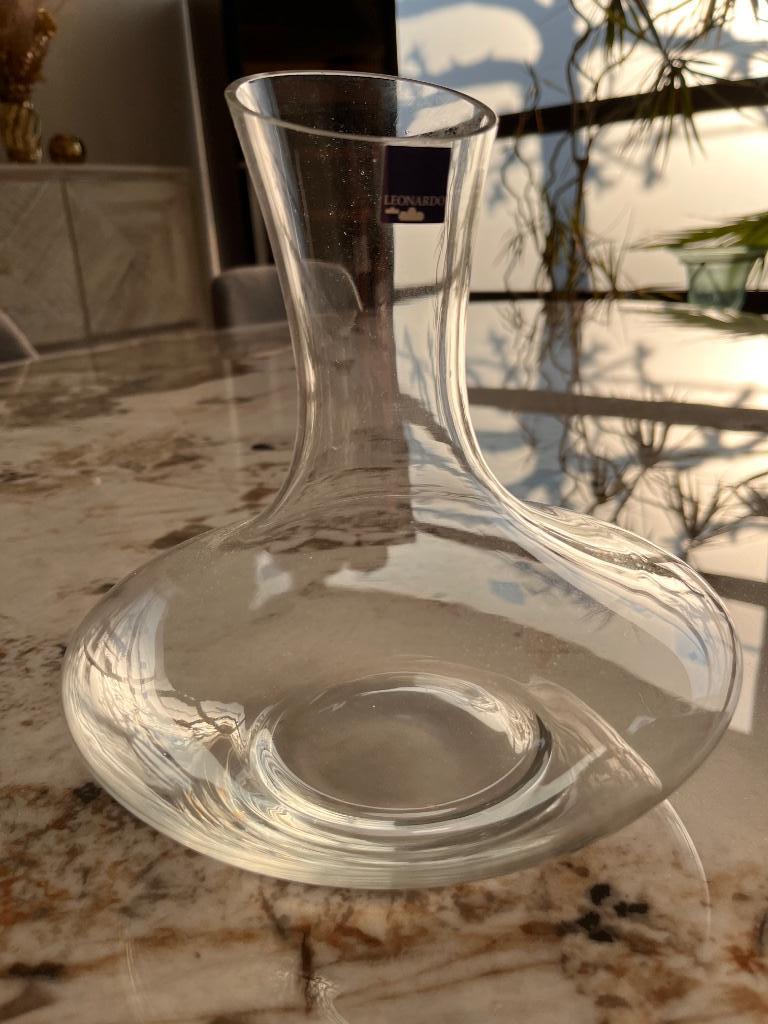 Decanteerkaraf ‘Leonardo’ (2 stuks beschikbaar), Ophalen, Glas of Glazen, Nieuw, Glas