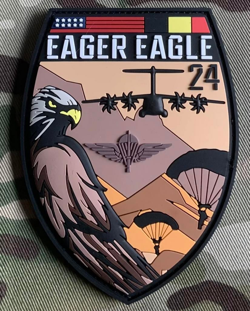 Eager Eagle 24 Patch  (ERREUR D'IMPRESSION) ! ! !, Collections, Objets militaires | Général, Envoi