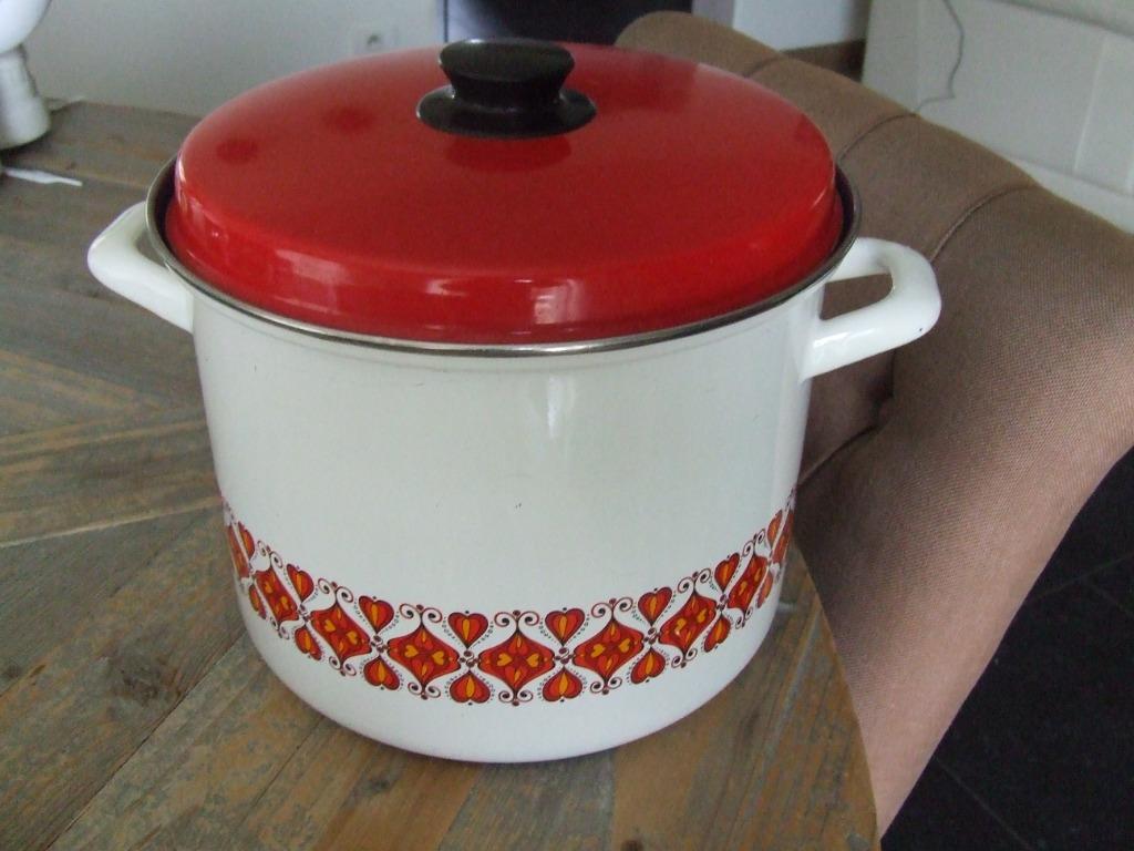 Mooie vintage kookpot, Huis en Inrichting, Ophalen of Verzenden, Zo goed als nieuw, Kookpan of Snelkookpan