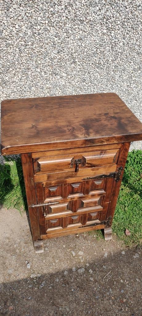 Meuble de couloir en bois massif lourd meuble TV meuble de r, Maison & Meubles, Enlèvement ou Envoi, Utilisé