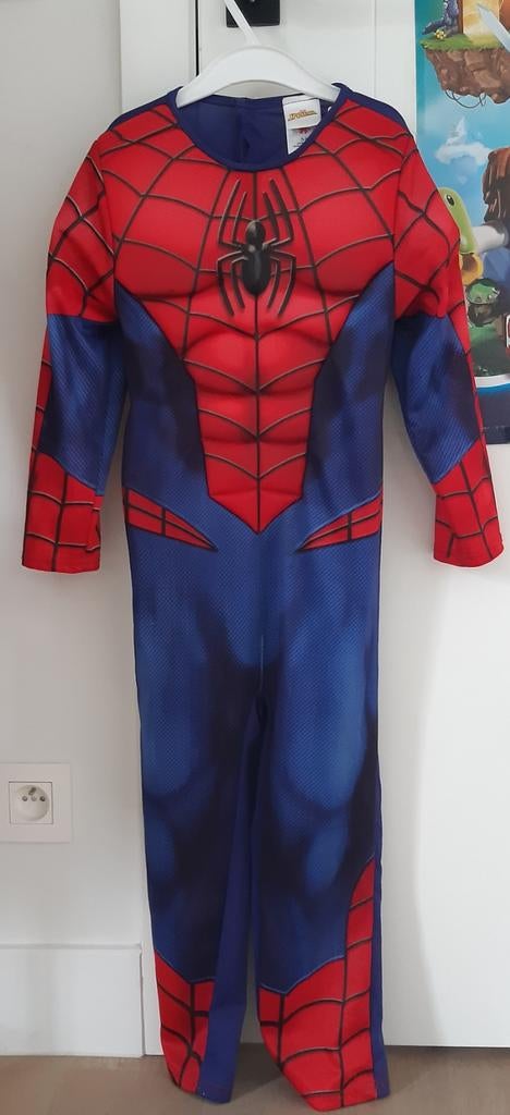 Verkleedpak Spider man 5-6  jaar, Ophalen of Verzenden, Gebruikt, 122 t/m 128, Jongen of Meisje