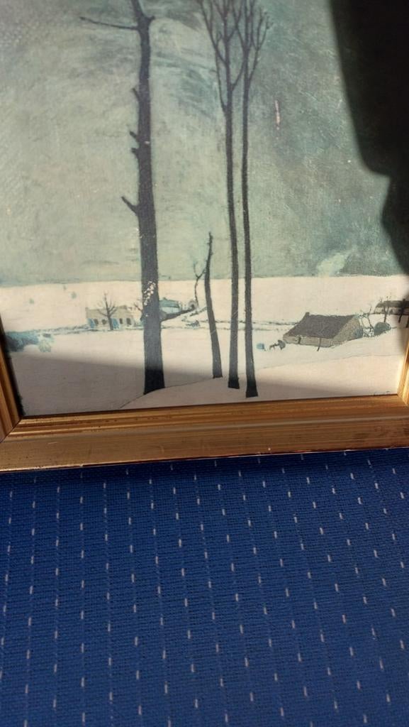 Winterlandschap. Constant permeke. Niet op doek, Antiek en Kunst, Ophalen