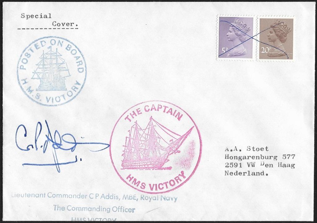 1976 - UK - H.M.S. Victory - Elizabeth II [SG 866+X915], Verzenden, Gestempeld