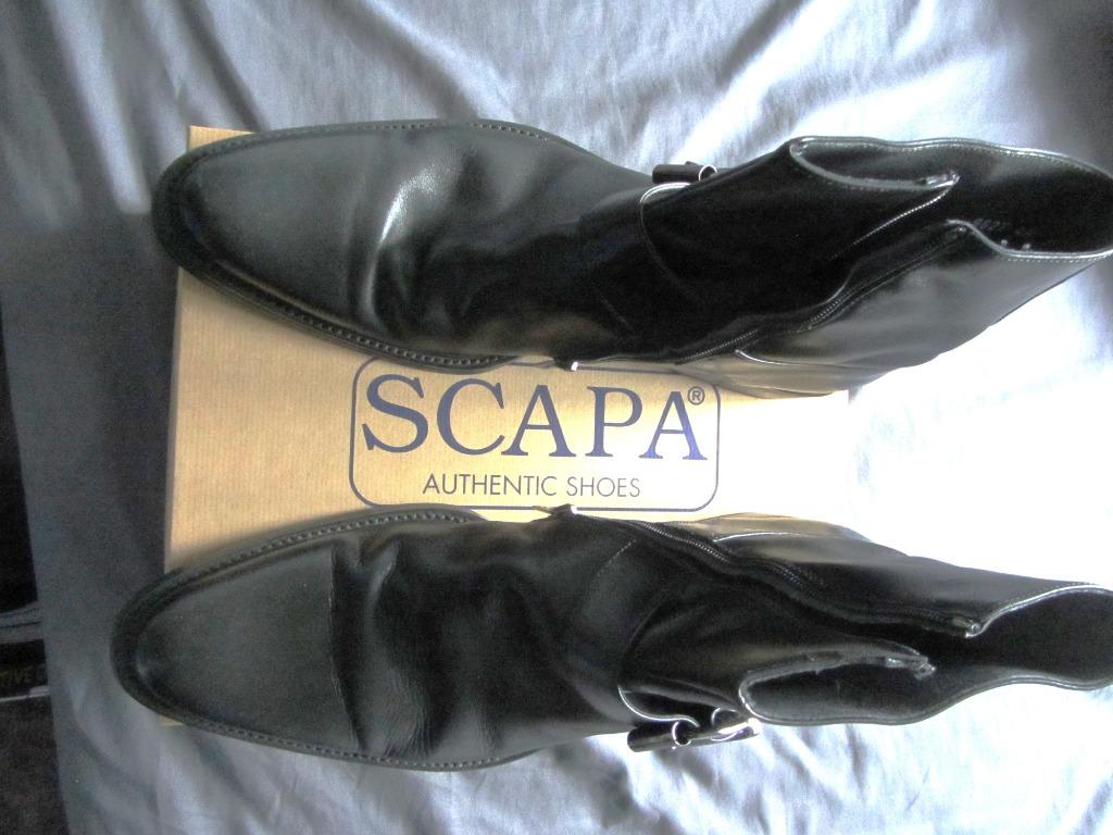 Schoenen Scapa, maat 45/46/47, Kleding | Heren, Schoenen, Ophalen, Zwart, Boots, Zo goed als nieuw