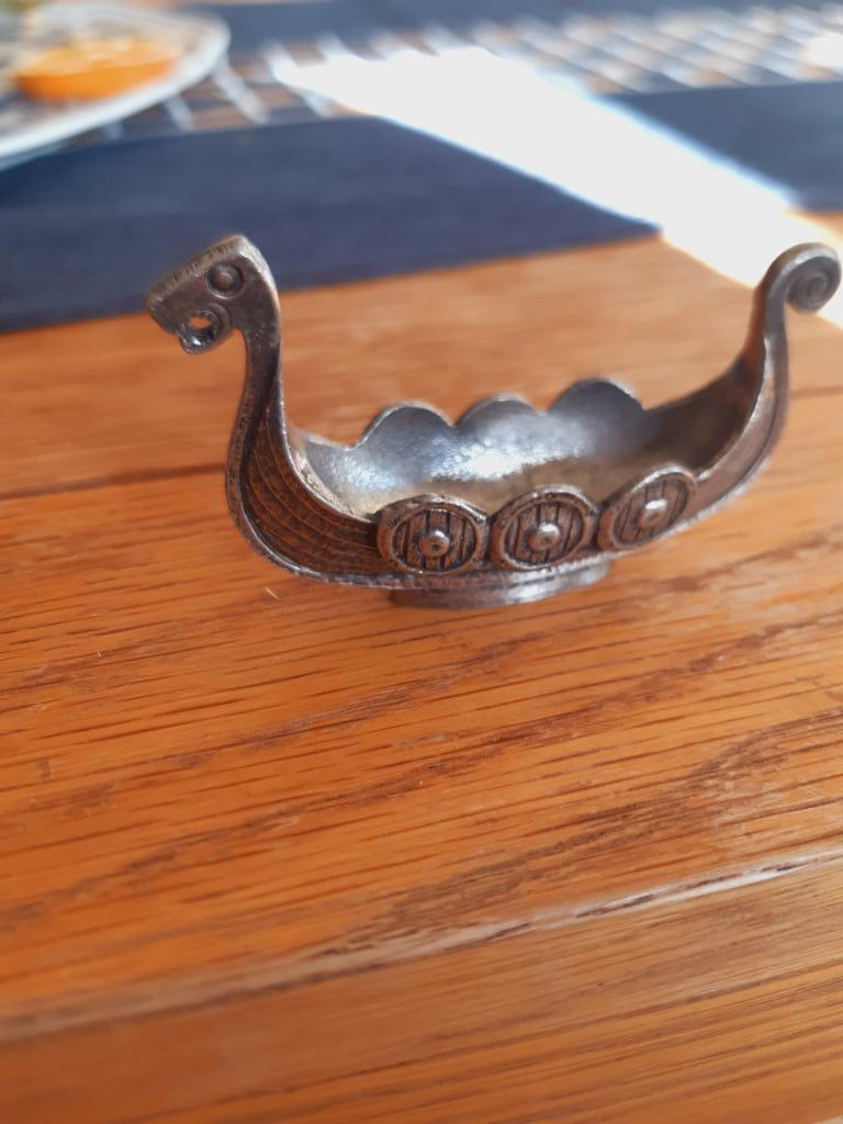 Tin miniatuur bootje / snek ( Norway ), Ophalen, Zo goed als nieuw