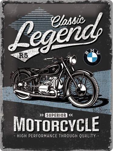 BMW Classic Legend Motor Cycles. Metalen wandbord, Verzamelen, Merken en Reclamevoorwerpen, Ophalen of Verzenden, Nieuw, Reclamebord