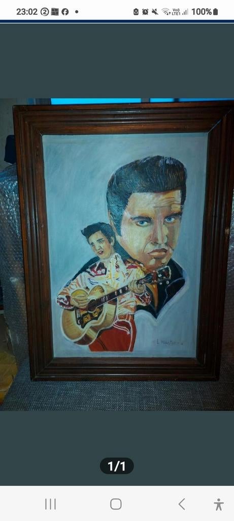 Handgeschilderd schilderij van Elvis Presley, Ophalen
