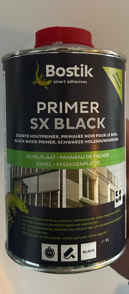 Bostik Primer SX Black 1L, Doe-het-zelf en Bouw, Verf, Beits en Lak, Zwart, Nieuw, Beits, Ophalen of Verzenden