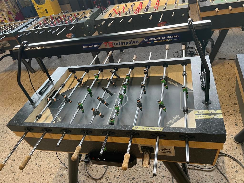 Tafelvoetbal / voetbaltafel / kicker Jupiter Goldstar, Ophalen of Verzenden, Gebruikt