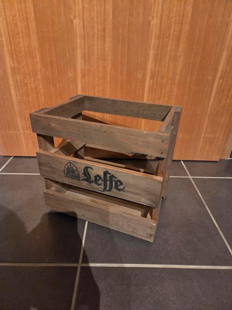 Leffe - houten krat / kist / bak - prefect cadeau, Doe-het-zelf en Bouw, Kratten en Dozen, Ophalen, Zo goed als nieuw, Krat