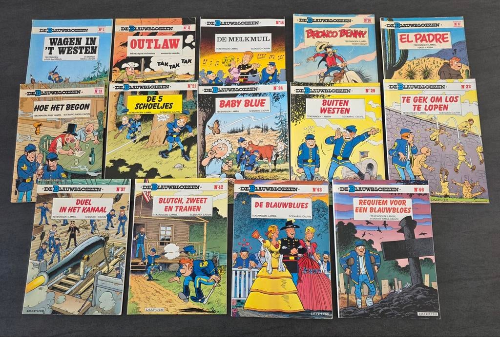 Lot strips: De Blauwbloezen, Boeken, Stripverhalen, Ophalen of Verzenden, Gelezen