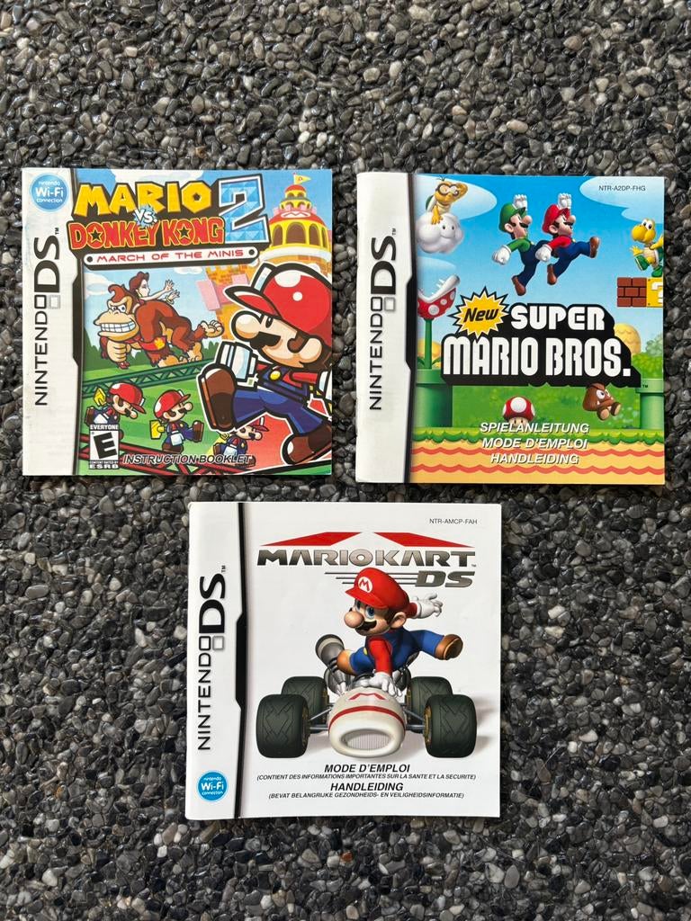 3 Mario Handleidingen, Games en Spelcomputers, Games | Nintendo DS, Ophalen of Verzenden, Zo goed als nieuw