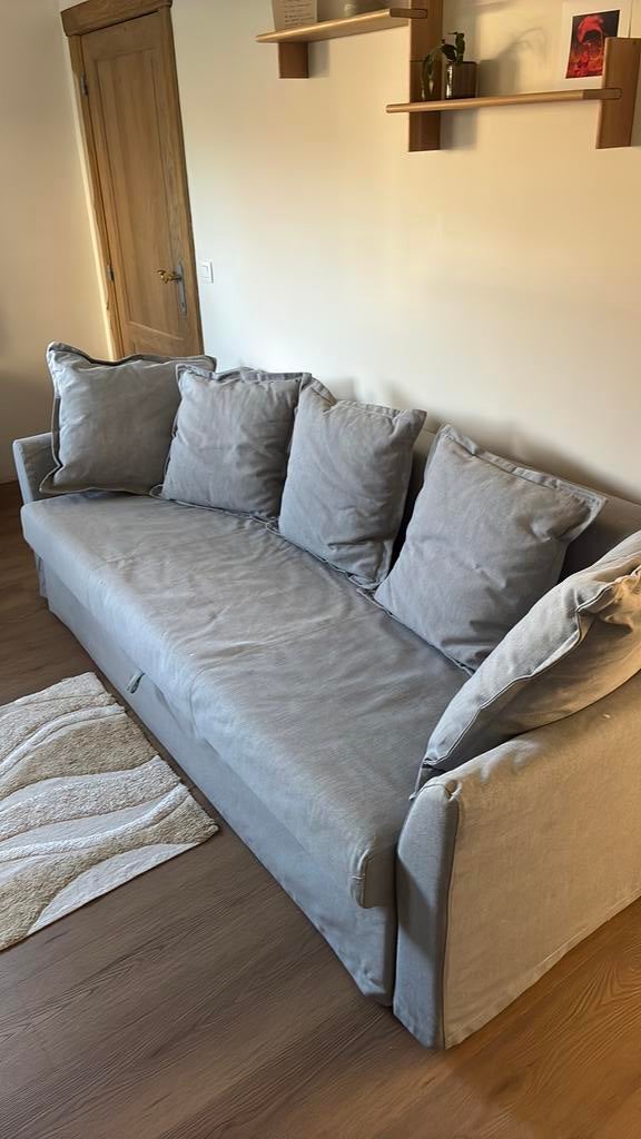 Slaapbank IKEA, Ophalen, Gebruikt, Grijs, Overige maten