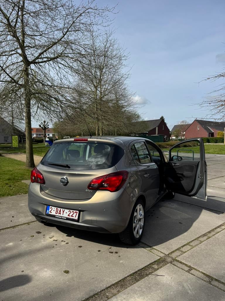 Opel Corsa 1.0 Turbo Ecofles (benzine), Auto's, Opel, Stof, Zwart, Beige, 5 deurs