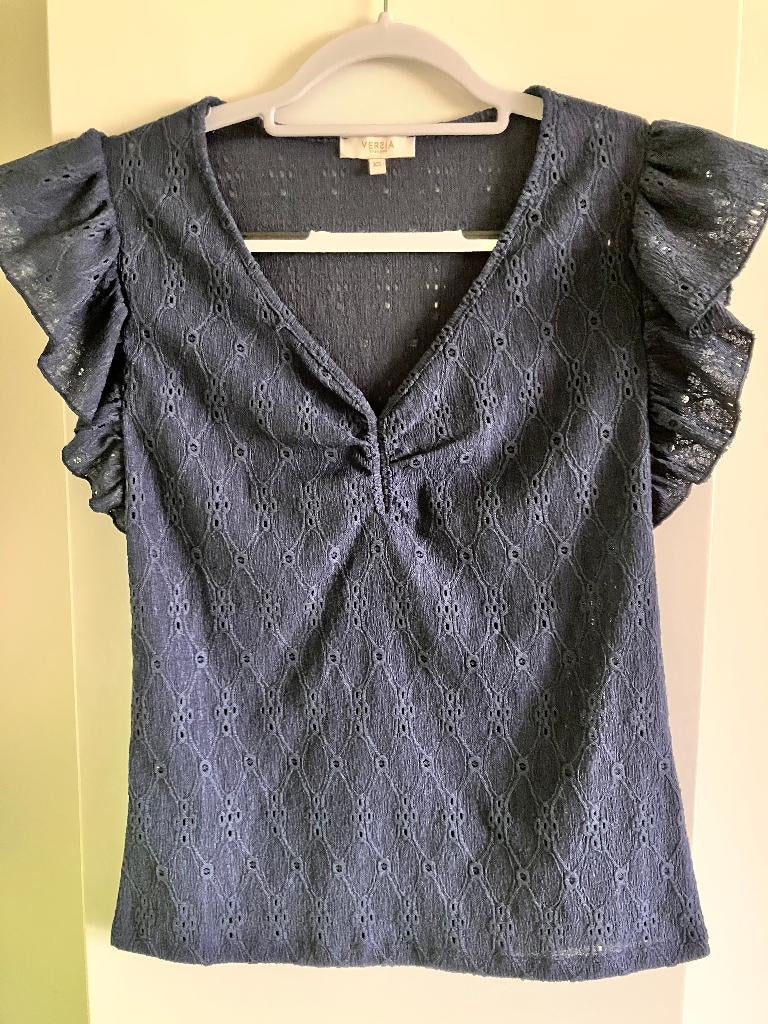 Blauw bloesje Versia maat XS Nieuw, Blauw, Nieuw, Ophalen of Verzenden, Versia