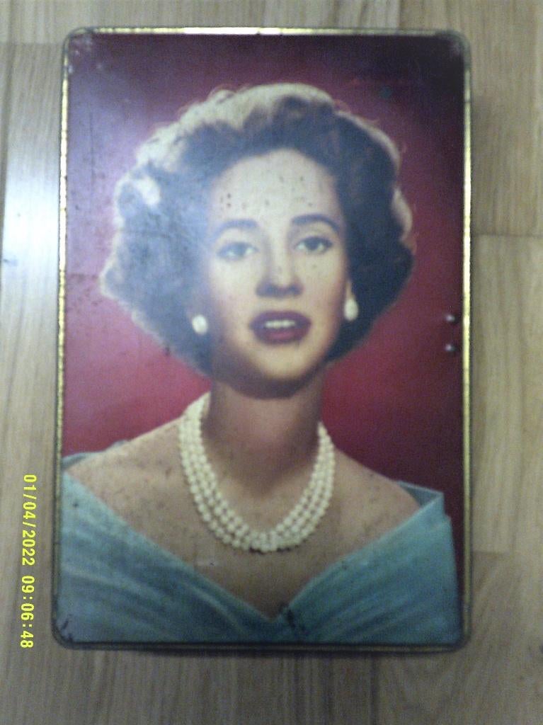 Vintage blikken doos Koningin Fabiola, Ophalen of Verzenden, Gebruikt, Overige typen
