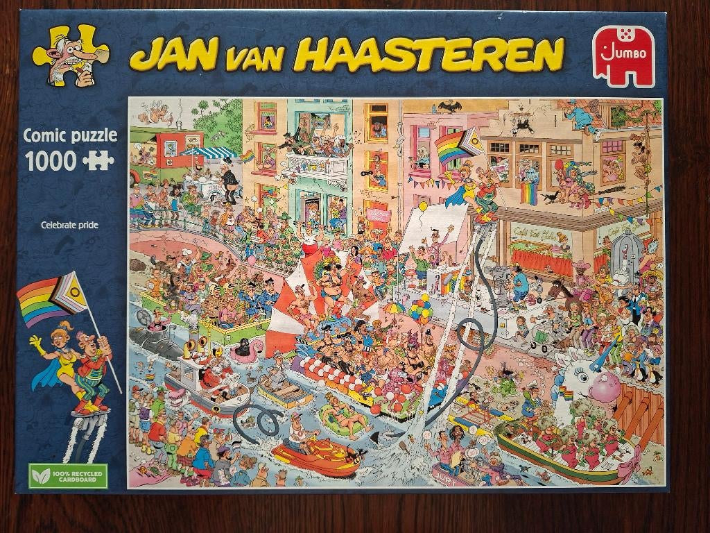 puzzel Jan van Haasteren 1000 stuks, Hobby en Vrije tijd, Ophalen of Verzenden, 500 t/m 1500 stukjes, Zo goed als nieuw, Legpuzzel