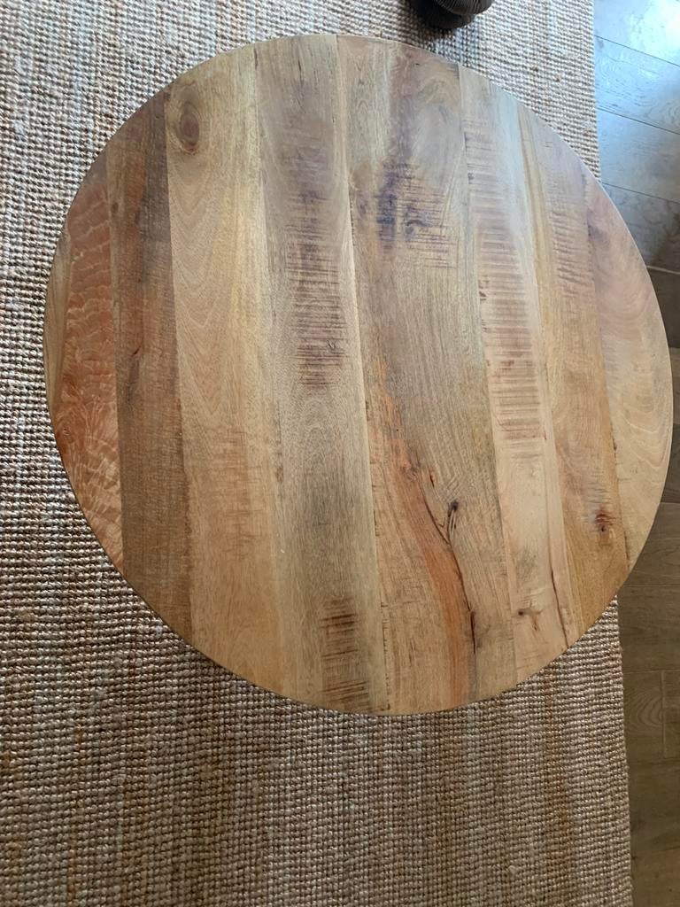 Ronde Salontafel, Huis en Inrichting, Ophalen, Gebruikt, Rond, Hout
