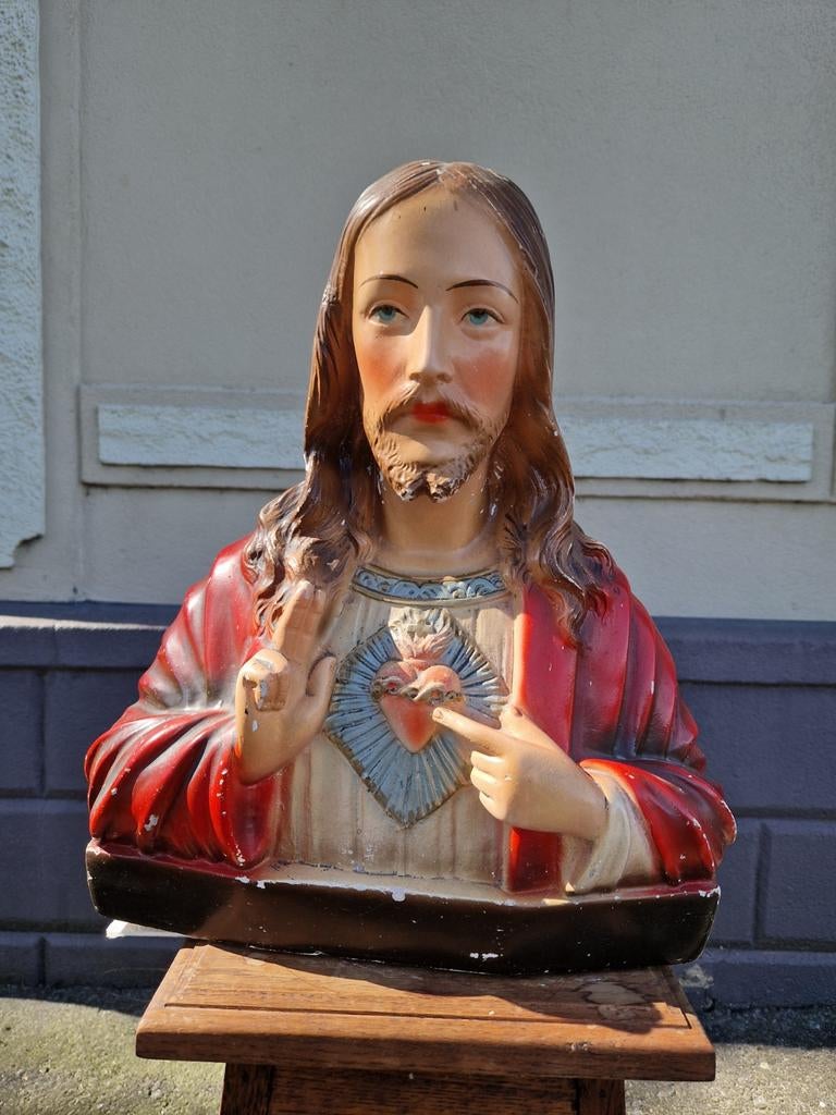 Helig Hart van Jezus buste, Antiek en Kunst, Antiek | Religieuze voorwerpen, Ophalen