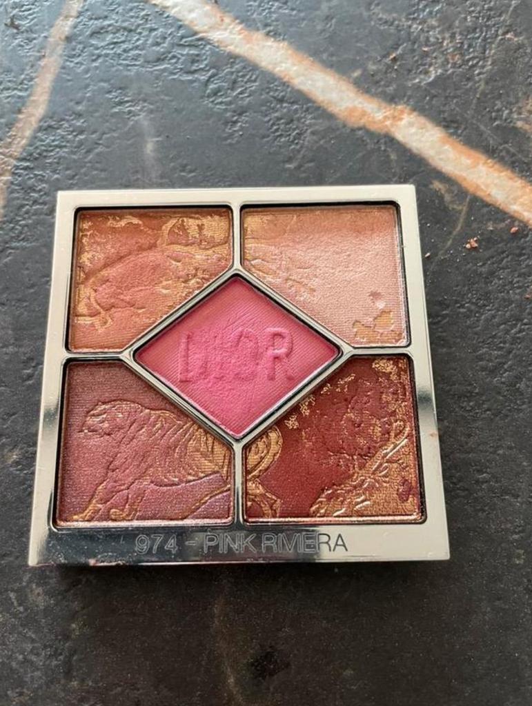 Dior 5 couleurs oogschaduw pallete 974- pink riviera limitid, Ophalen of Verzenden, Zo goed als nieuw, Ogen, Make-up