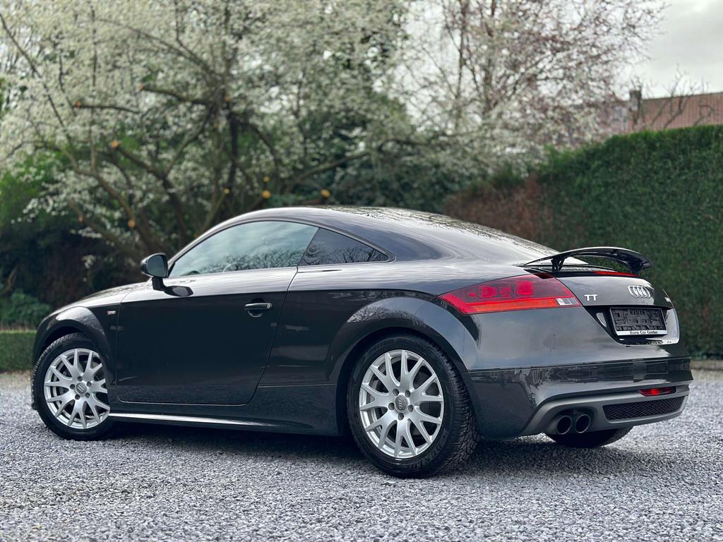 Audi TT Coupé 1.8 TFSI S-Line / LEATHER / PERF. MAINTAINED, Auto's, Voorwielaandrijving, TT, Gebruikt, Zwart