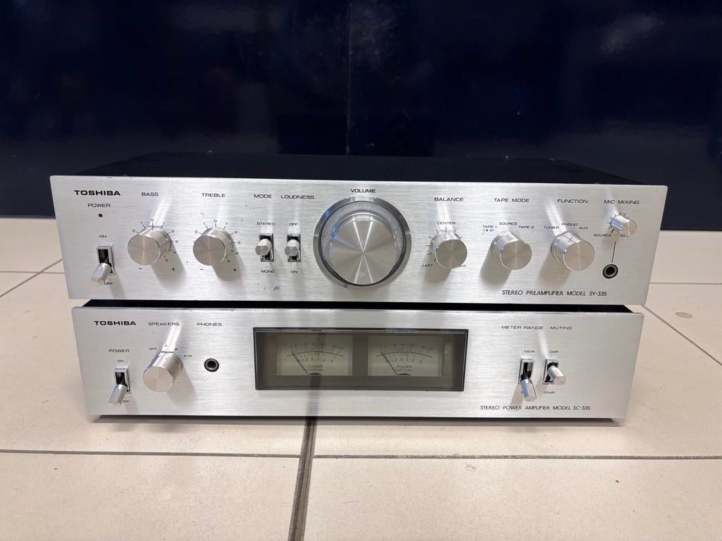 Toshiba versterkerset, Audio, Tv en Foto, Versterkers en Ontvangers, Ophalen of Verzenden, Zo goed als nieuw