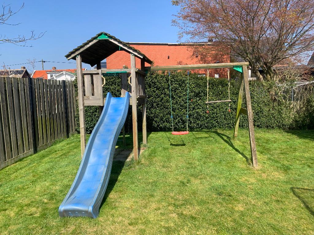 Houten speeltuig, Kinderen en Baby's, Speelgoed | Buiten | Speeltoestellen, Ophalen, Gebruikt, Schommel