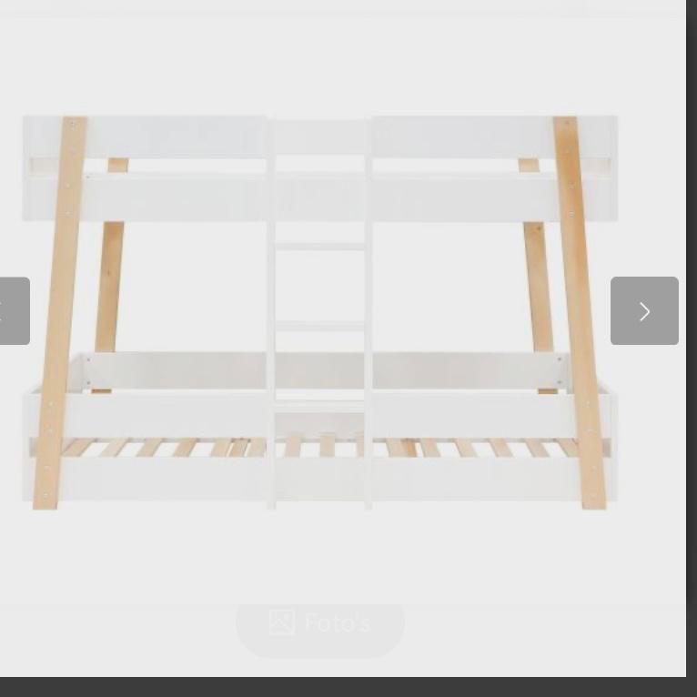 Bopita stapelbed Lisa, Ophalen, Zo goed als nieuw, Eenpersoons, Stapelbed