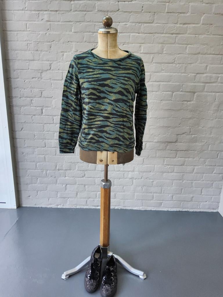 Katoenen trui met legerprint S, Kleding | Dames, WE, Ophalen of Verzenden, Maat 36 (S), Gedragen