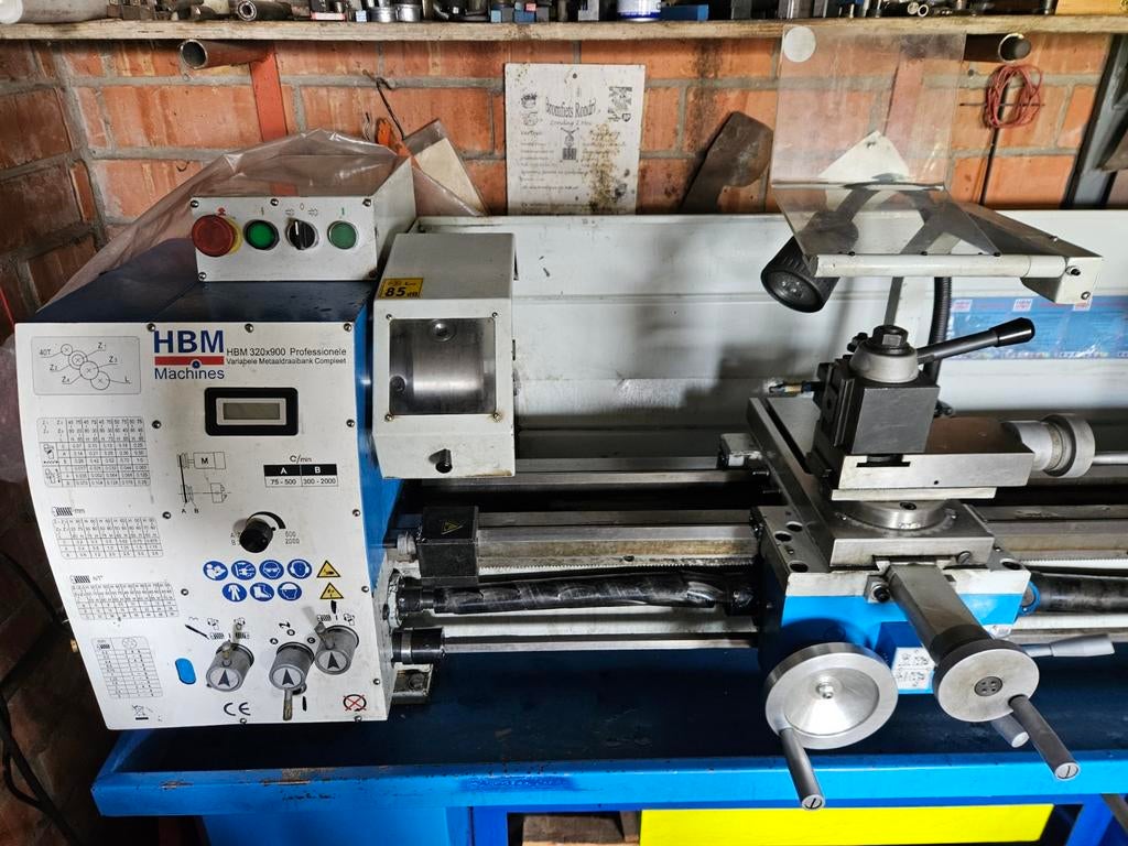 Professioneel hbm Draaibank, Bricolage & Construction, Enlèvement, Tour à métaux