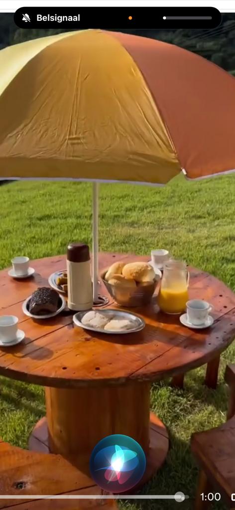 tuintafel met 4 bankjes, Tuin en Terras, Tuintafels, Ophalen, Nieuw, Rond, Hout