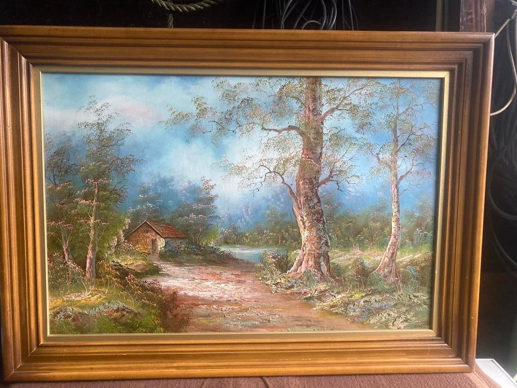 Mooi schilderij op doek van Irene Cafieri, Antiek en Kunst, Kunst | Schilderijen | Klassiek, Ophalen