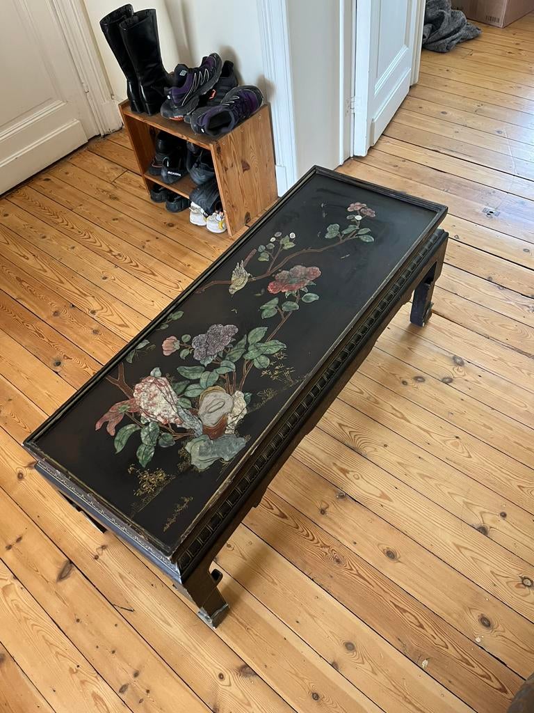 Table de salon antique chinoise, 100 à 150 cm, Moins de 50 cm, Enlèvement ou Envoi, Utilisé