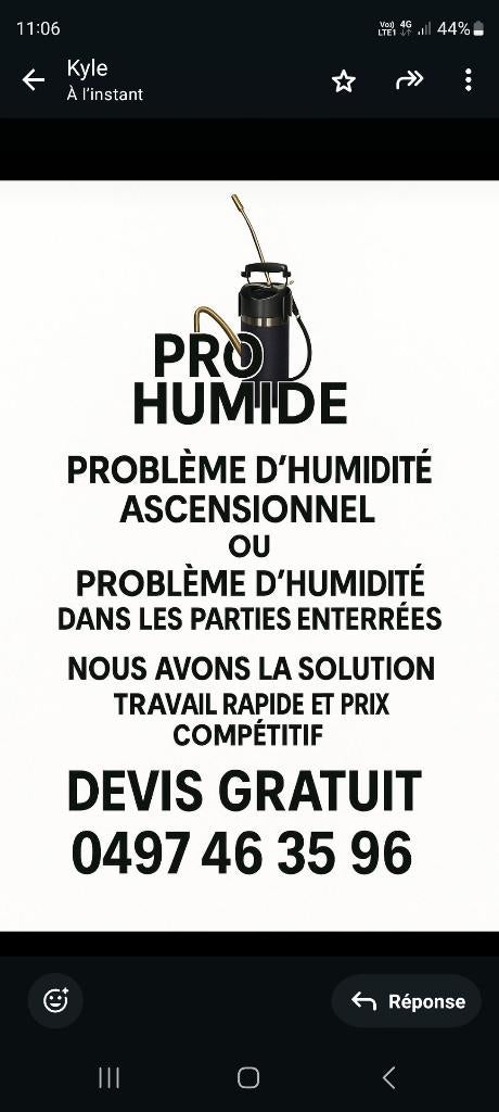 Traitement humidité, Bricolage & Construction, Isolation & Étanchéité, Enlèvement, Neuf, Isolation des murs