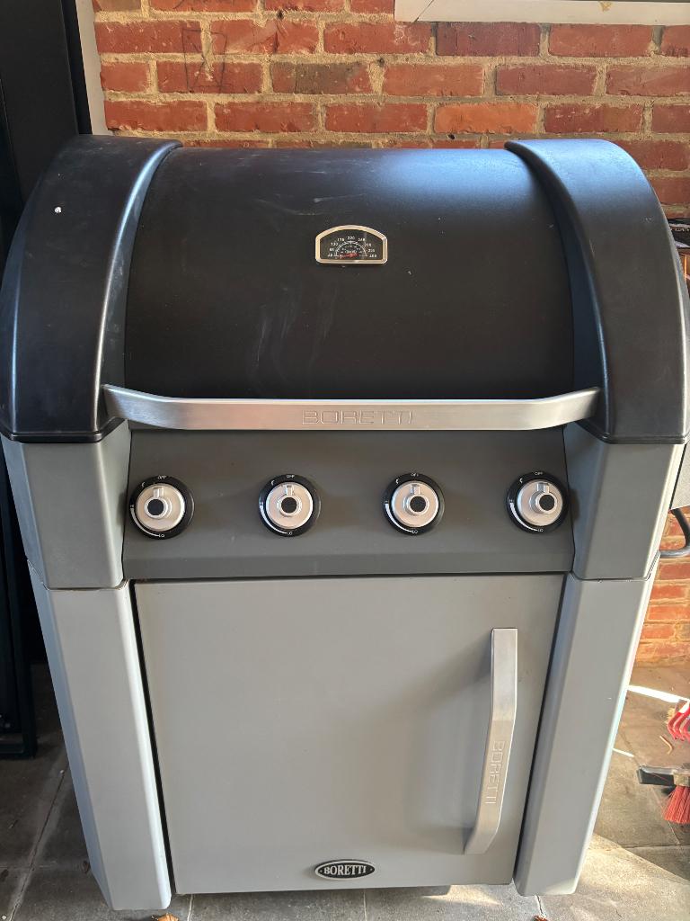 Boretti gas bbq als nieuw, Jardin & Terrasse, Enlèvement, Comme neuf, Boretti