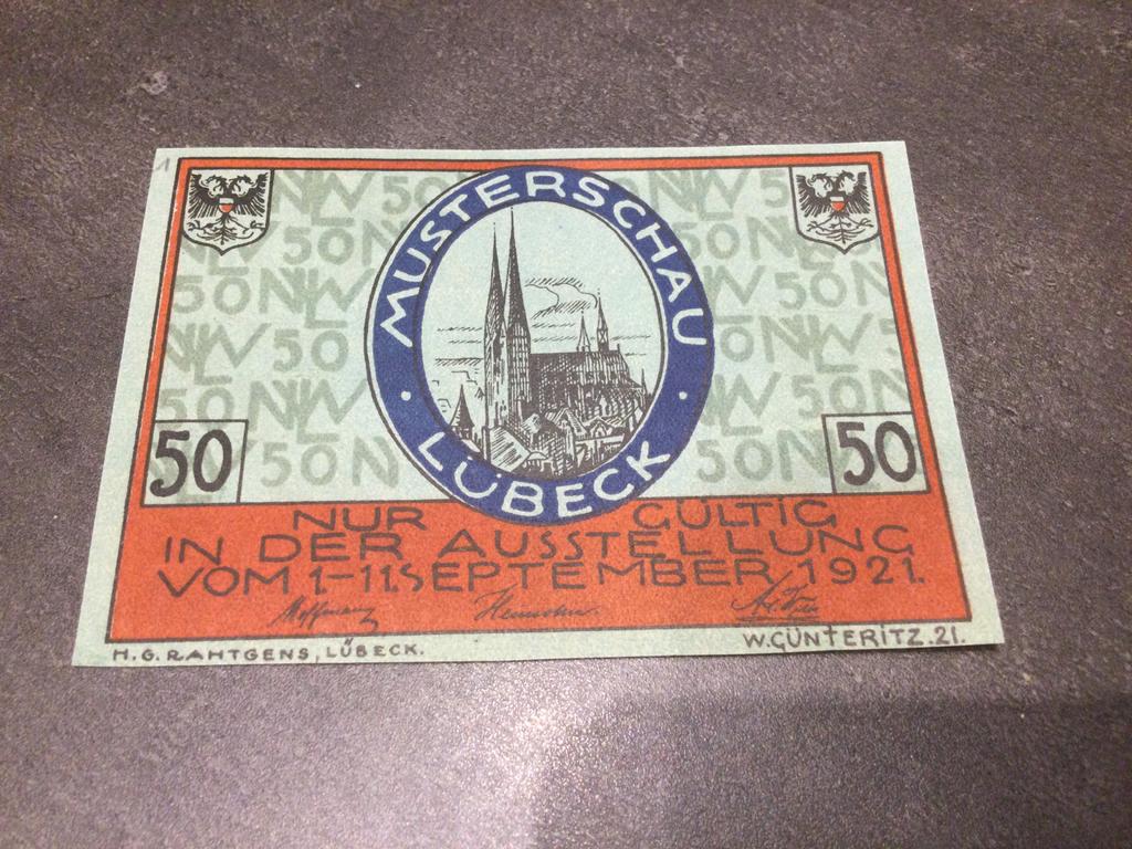 Duitsland Lubeck 50 Pfennig 1921, Ophalen of Verzenden
