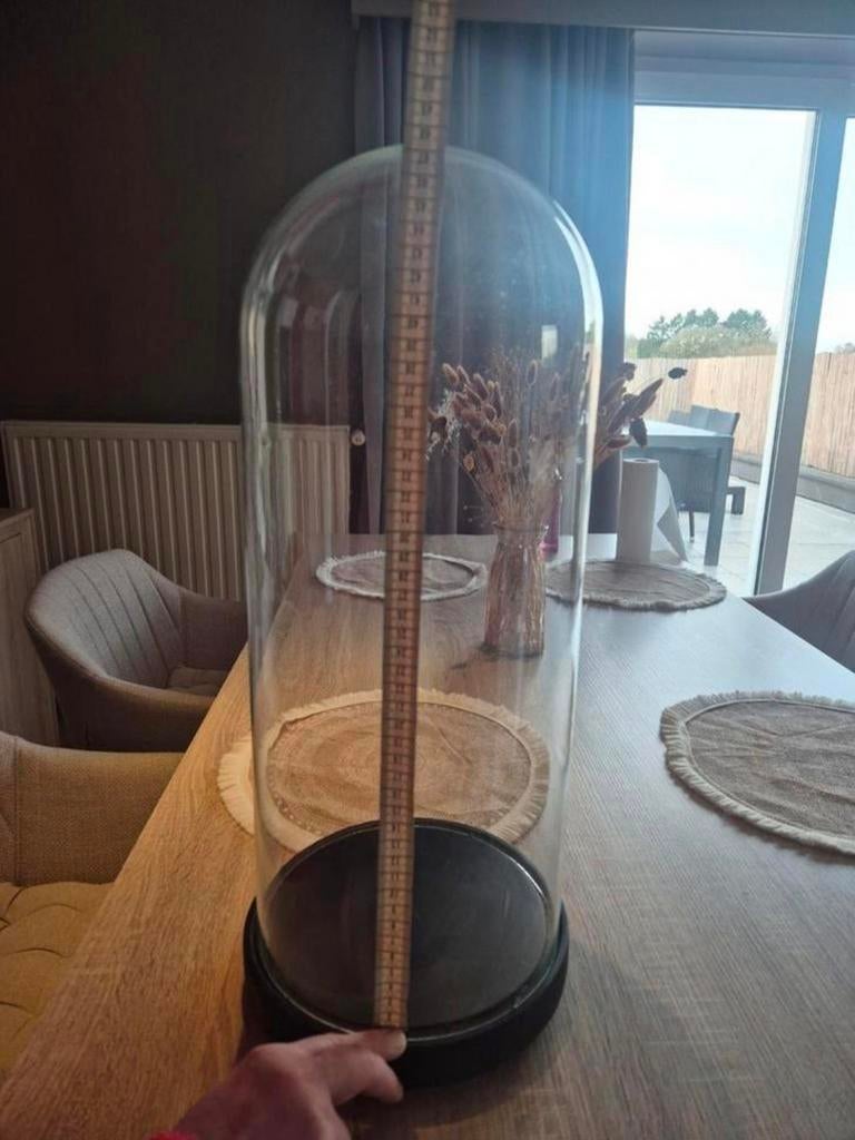 Grote glazen stolp, Huis en Inrichting, Woonaccessoires | Stolpen, Ophalen, Zo goed als nieuw