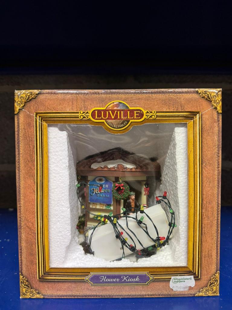 Luville Collectables Flower Kiosk kersthuisdecoratiecompleet, Diversen, Kerst, Ophalen, Zo goed als nieuw