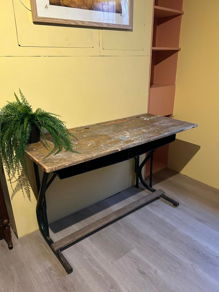 Vintage schooltafel, Huis en Inrichting, Ophalen, Zo goed als nieuw