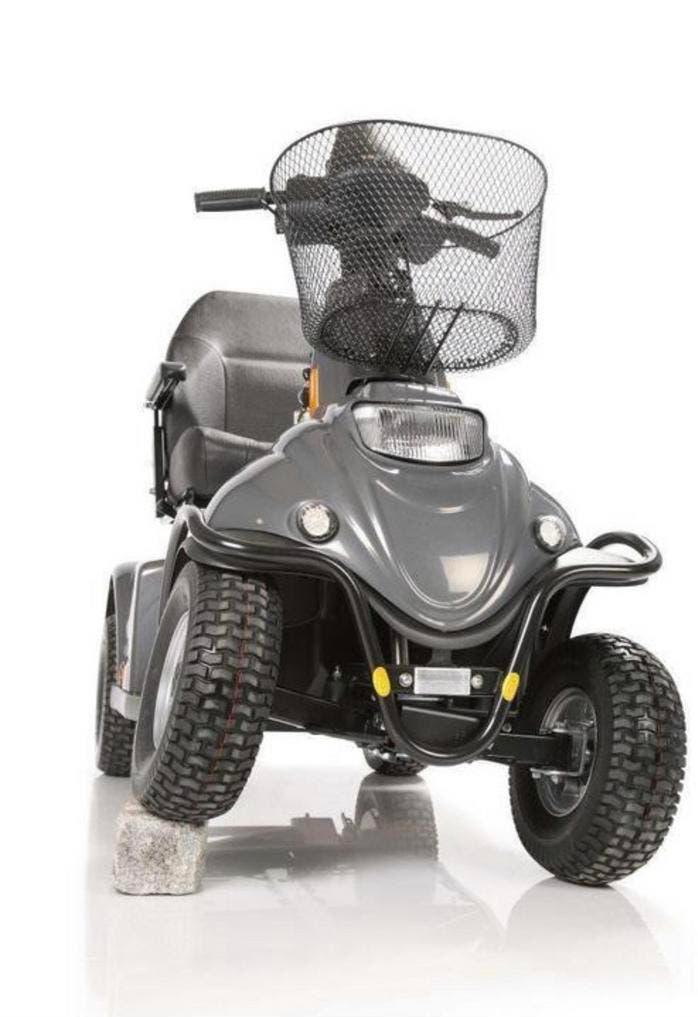 Mini crosser Scootmobiel 4wiel alle tranen invalide scooter, Diversen, Ophalen of Verzenden, Inklapbaar, Zo goed als nieuw, Elektrische rolstoel