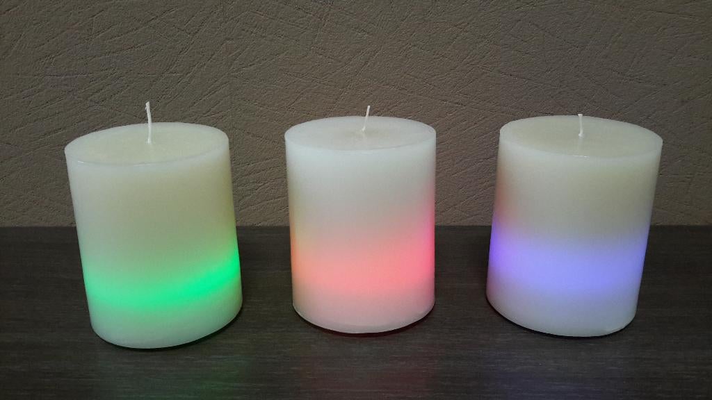 Lot / partij kaarsen LED CHANGING COLORS ( NIEUW ), Ophalen of Verzenden, Nieuw, Groen, Kaars