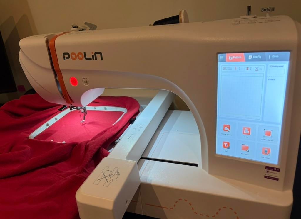 Poolin EC06 borduurmachine embroidery borduren druk, Ophalen of Verzenden, Zo goed als nieuw