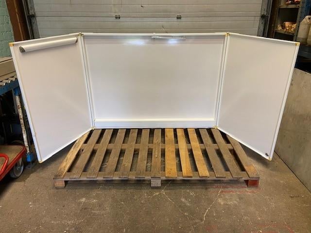 3 delige whiteboard/projectiescherm/ papierhouder, Huis en Inrichting, Woonaccessoires | Memoborden, Ophalen, Zo goed als nieuw