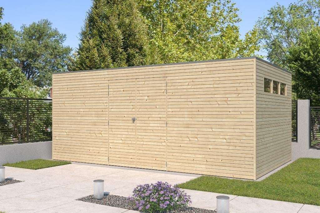 NIEUW Modern blokhut Qube 7204, Verzenden, Nieuw