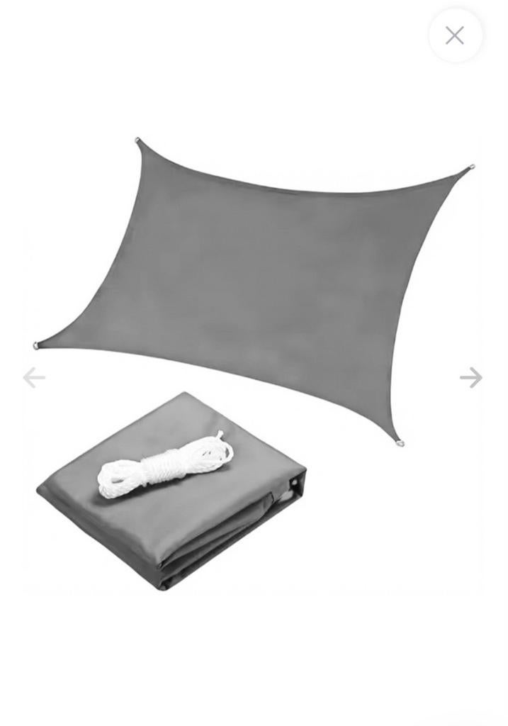 Schaduwdoek 5x5m, Tuin en Terras, Schaduwdoeken, Ophalen of Verzenden, Nieuw