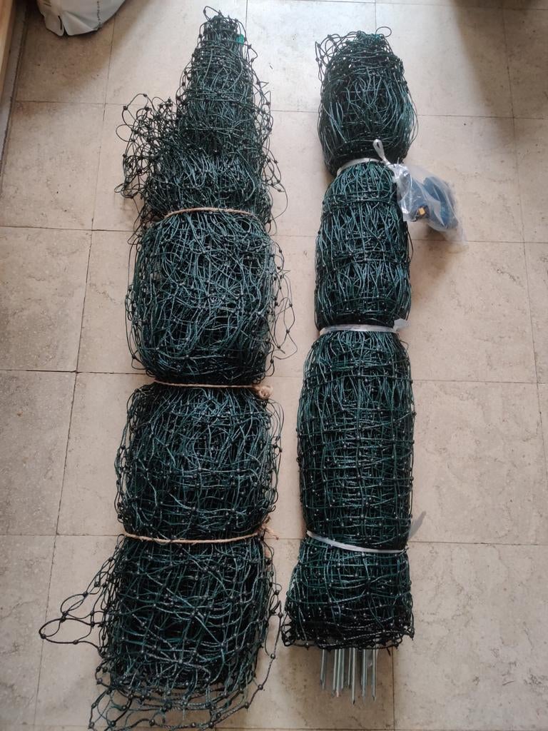 Kippengaas / pluimveenet, verplaatsbaar net van 25 meters, Dieren en Toebehoren