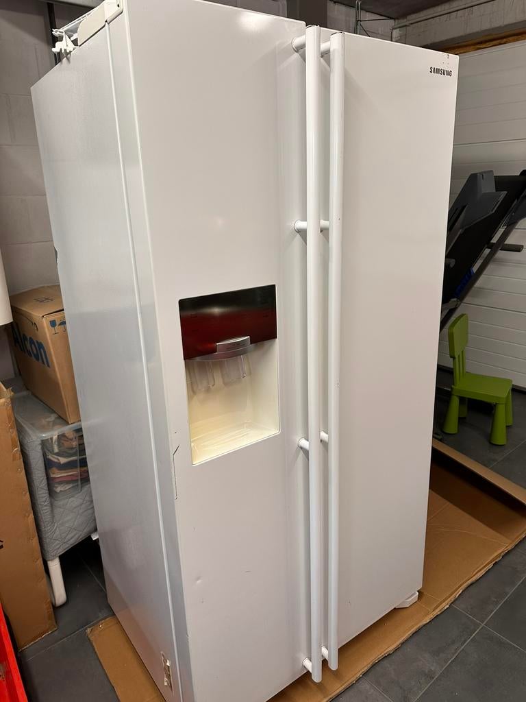 Samsung amerikaanse koelkast vriezer, Elektronische apparatuur, Koelkasten en IJskasten, Ophalen, Gebruikt, 200 liter of meer