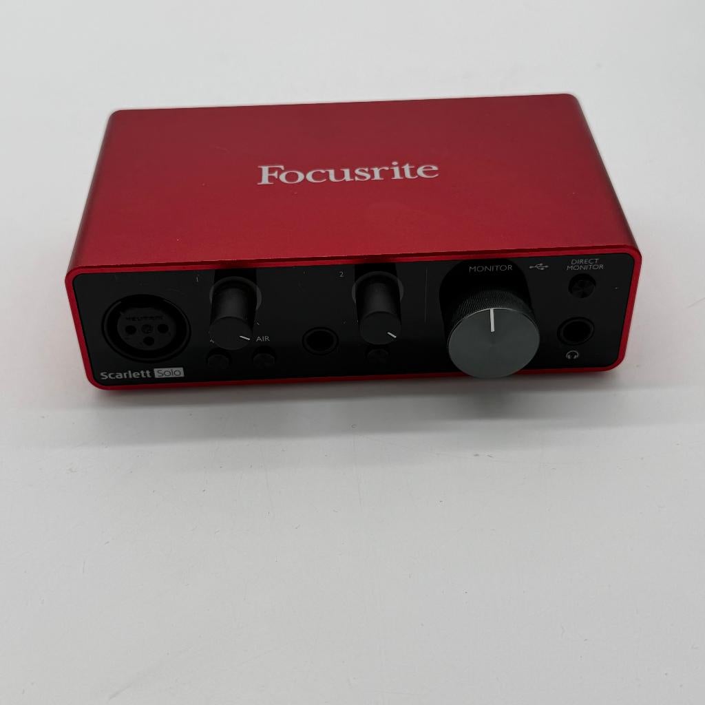 Focusrite Scarlett Solo 3e Generatie - in nette staat, Computers en Software, Geluidskaarten, Ophalen of Verzenden, Gebruikt, Extern
